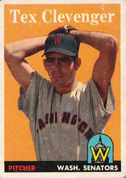 1958 Topps #31 Tex Clevenger Front