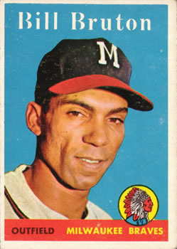 1958 Topps #355 Bill Bruton Front