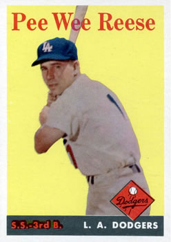 1958 Topps #375 Pee Wee Reese Front