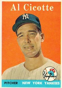 1958 Topps #382 Al Cicotte Front