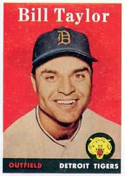 1958 Topps #389 Bill Taylor Front