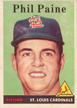 1958 Topps #442 Phil Paine Front