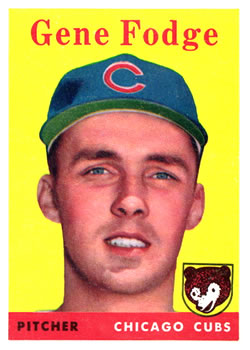 1958 Topps #449 Gene Fodge Front