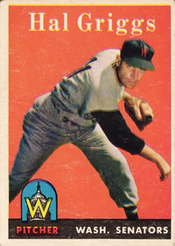 1958 Topps #455 Hal Griggs Front