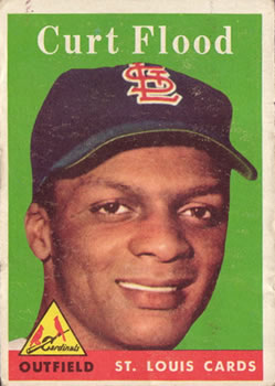 1958 Topps #464 Curt Flood Front