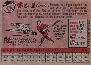 1958 Topps #470 R.C. Stevens Back