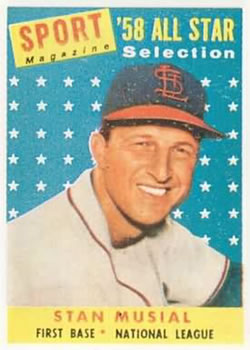 1958 Topps #476 Stan Musial Front