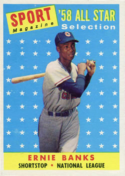 1958 Topps #482 Ernie Banks Front