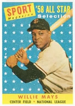 1958 Topps #486 Willie Mays Front