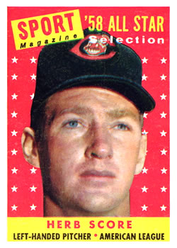 1958 Topps #495 Herb Score Front
