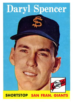 1958 Topps #68 Daryl Spencer Front