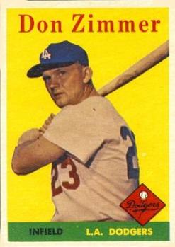 1958 Topps #77 Don Zimmer Front