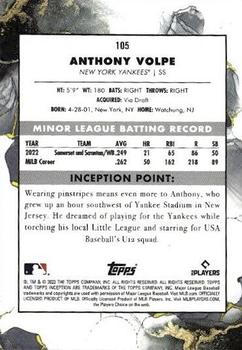 2023 Topps Inception - Purple #105 Anthony Volpe Back