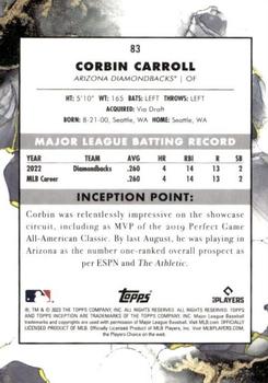 2023 Topps Inception - Red #83 Corbin Carroll Back