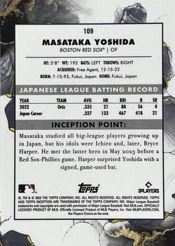 2023 Topps Inception - Red #109 Masataka Yoshida Back