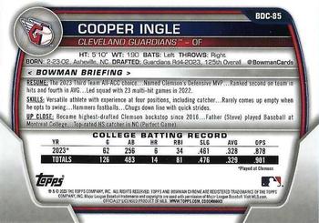 2023 Bowman Draft - Chrome #BDC-85 Cooper Ingle Back