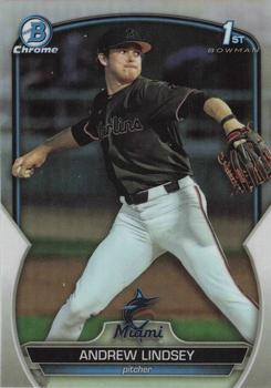 2023 Bowman Draft - Chrome Refractor #BDC-18 Andrew Lindsey Front
