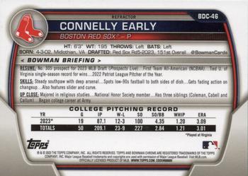 2023 Bowman Draft - Chrome Refractor #BDC-46 Connelly Early Back