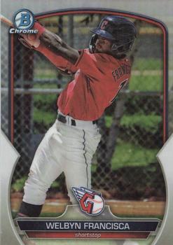 2023 Bowman Draft - Chrome Refractor #BDC-62 Welbyn Francisca Front