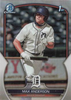 2023 Bowman Draft - Chrome Refractor #BDC-144 Max Anderson Front