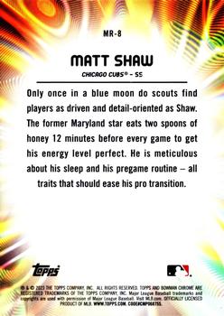 2023 Bowman Draft - Mood Ring #MR-8 Matt Shaw Back