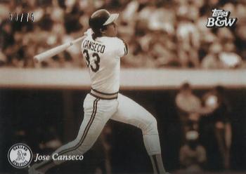 2023 Topps Black & White - Sepia Filter #36 Jose Canseco Front