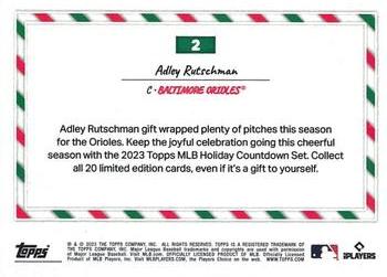 2023 Topps MLB Holiday Countdown #2 Adley Rutschman Back