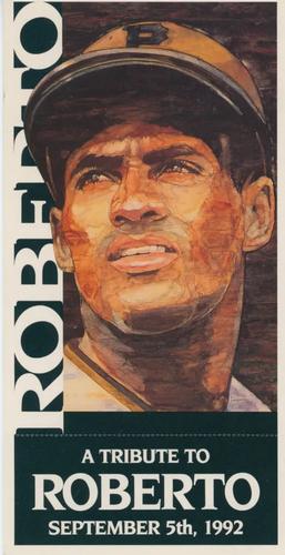 1992 Pittsburgh Brewing Co. A Tribute to Roberto #NNO Roberto Clemente Front