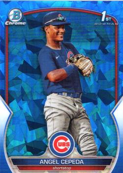 2023 Bowman Chrome Sapphire Edition - Prospects #BCP-205 Angel Cepeda Front
