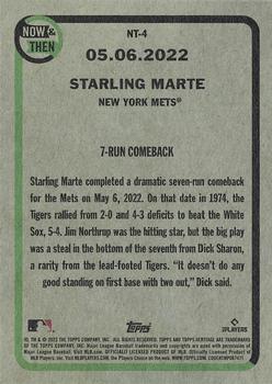 2023 Topps Heritage - Now & Then #NT-4 Starling Marte Back