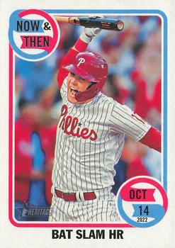2023 Topps Heritage - Now & Then #NT-6 Rhys Hoskins Front