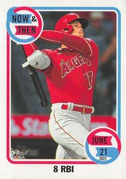 2023 Topps Heritage - Now & Then #NT-10 Shohei Ohtani Front