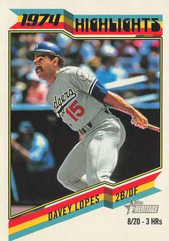 2023 Topps Heritage - 1974 Highlights #74H-8 Davey Lopes Front