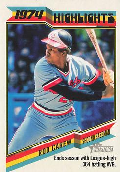 2023 Topps Heritage - 1974 Highlights #74H-10 Rod Carew Front