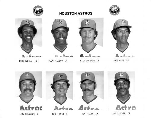 1977 Houston Astros 8x10 Photos #NNO Enos Cabell Front