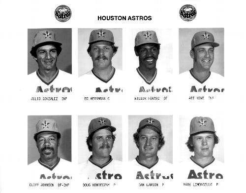 1977 Houston Astros 8x10 Photos #NNO Julio Gonzalez Front