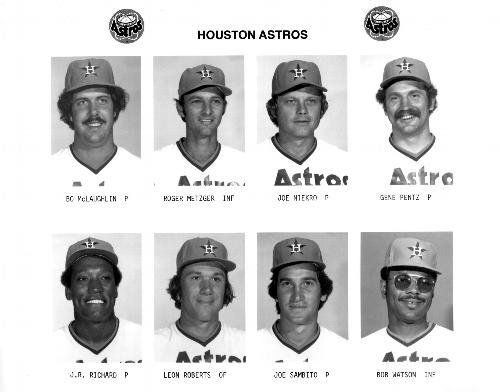 1977 Houston Astros 8x10 Photos #NNO Bo McLaughlin Front