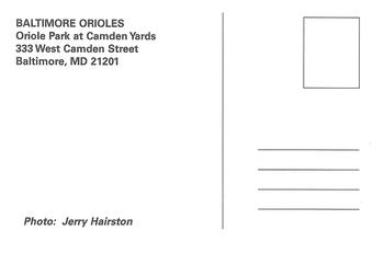 2000 Baltimore Orioles Photocards #NNO Jerry Hairston Back