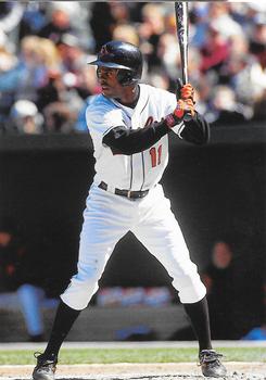 2001 Baltimore Orioles Photocards #NNO Delino DeShields Front
