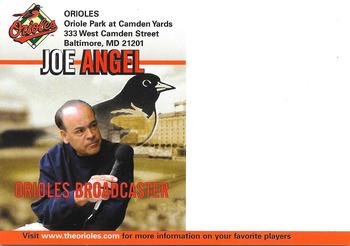 2004 Baltimore Orioles Photocards #NNO Joe Angel Back