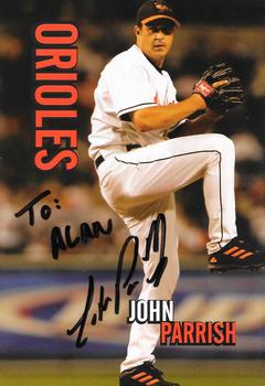 2005 Baltimore Orioles Photocards #NNO John Parrish Front
