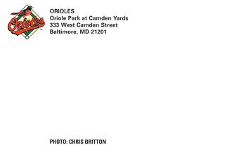 2006 Baltimore Orioles Photocards #NNO Chris Britton Back
