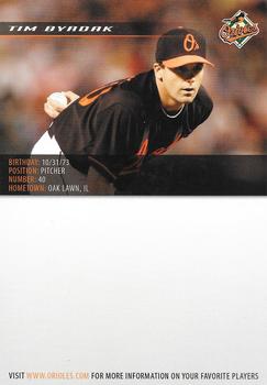 2006 Baltimore Orioles Photocards #NNO Tim Byrdak Back