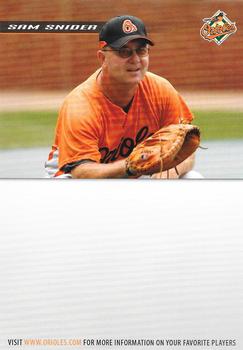 2007 Baltimore Orioles Photocards #NNO Sam Snider Back