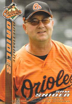 2007 Baltimore Orioles Photocards #NNO Sam Snider Front