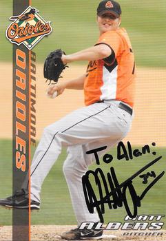 2008 Baltimore Orioles Photocards #NNO Matt Albers Front