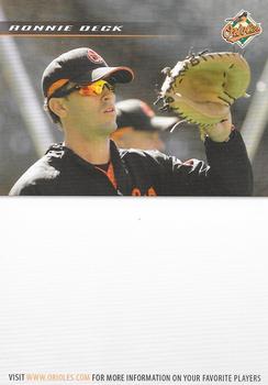 2008 Baltimore Orioles Photocards #NNO Ronnie Deck Back