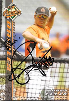 2008 Baltimore Orioles Photocards #NNO Ruben Felix Front