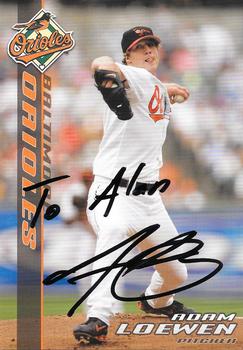 2008 Baltimore Orioles Photocards #NNO Adam Loewen Front