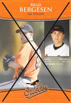 2009 Baltimore Orioles Photocards #NNO Brad Bergesen Back
